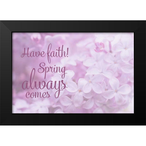 Faith in Spring Black Modern Wood Framed Art Print by Murdock, Ramona