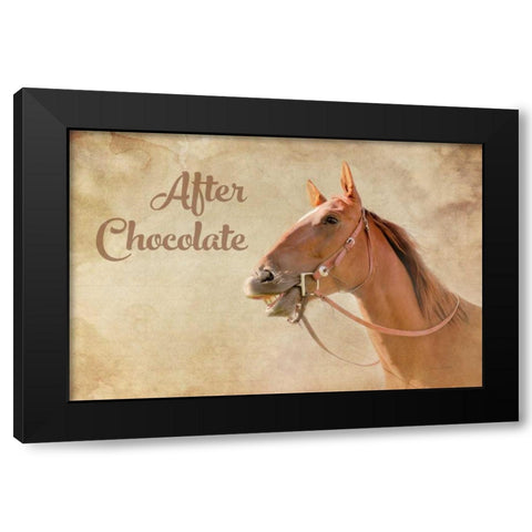 After Chocolate Black Modern Wood Framed Art Print by Murdock, Ramona