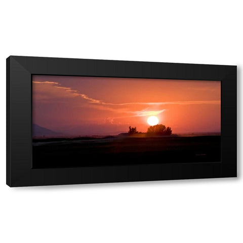 Idaho Sunset Black Modern Wood Framed Art Print with Double Matting by Murdock, Ramona