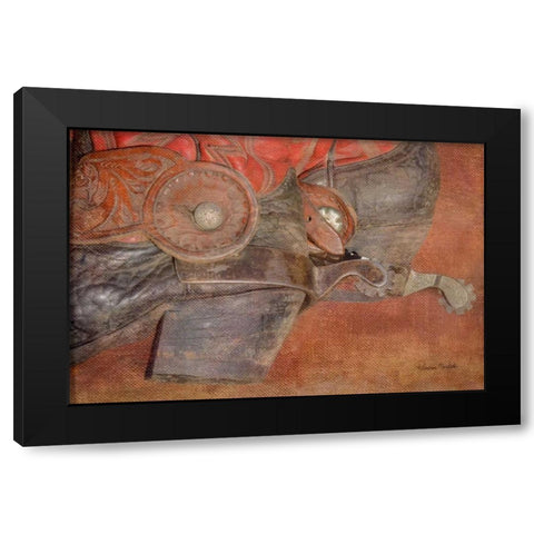 Spurs Black Modern Wood Framed Art Print with Double Matting by Murdock, Ramona