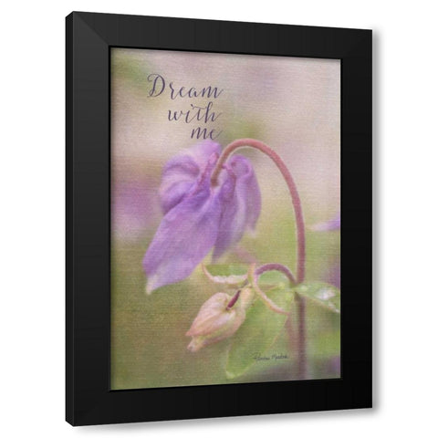 Dream With Me Black Modern Wood Framed Art Print with Double Matting by Murdock, Ramona