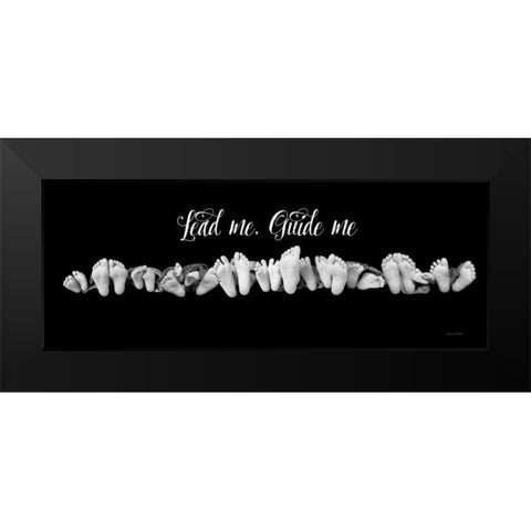 Lead Me Guide Me Black Modern Wood Framed Art Print by Murdock, Ramona
