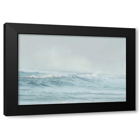 Stormy Sea Black Modern Wood Framed Art Print by Murdock, Ramona