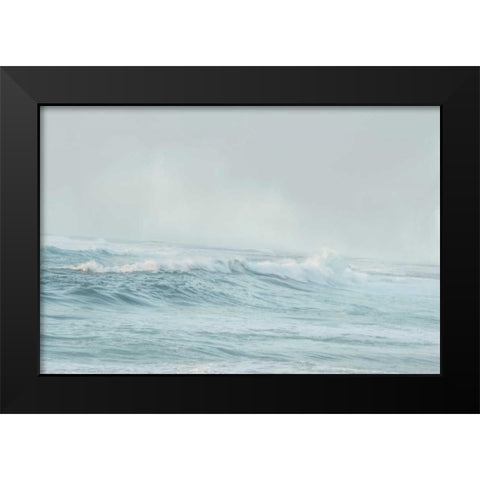 Stormy Sea Black Modern Wood Framed Art Print by Murdock, Ramona