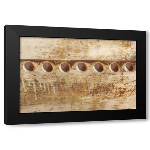 Rusty Rivets Black Modern Wood Framed Art Print by Murdock, Ramona