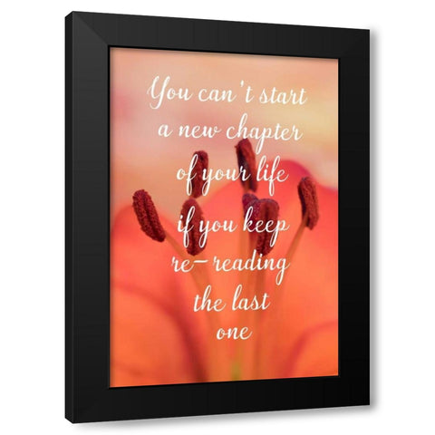 New Chapter Black Modern Wood Framed Art Print by Murdock, Ramona