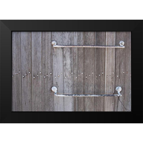 Weathered Wood and Iron II Black Modern Wood Framed Art Print by Murdock, Ramona