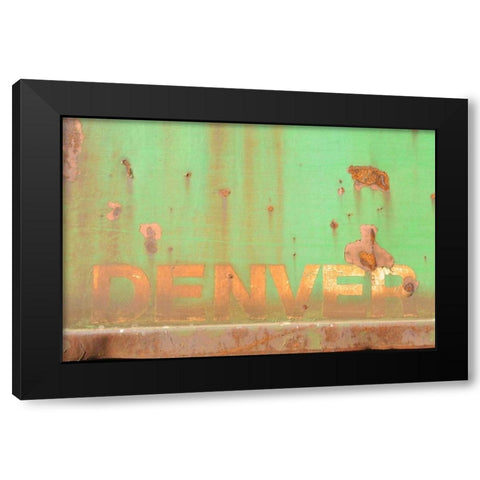 Denver Rustic Black Modern Wood Framed Art Print with Double Matting by Murdock, Ramona