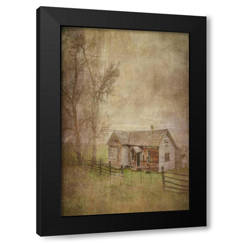 Old Homestead Black Modern Wood Framed Art Print with Double Matting by Murdock, Ramona
