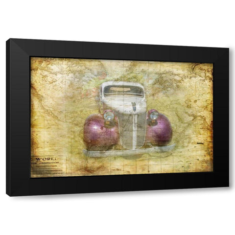 World Traveler Black Modern Wood Framed Art Print with Double Matting by Murdock, Ramona