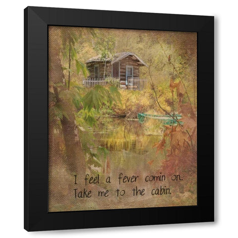 Take Me to the Cabin Mod Black Modern Wood Framed Art Print with Double Matting by Murdock, Ramona