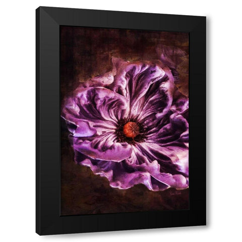 Royal Purple Black Modern Wood Framed Art Print by Murdock, Ramona