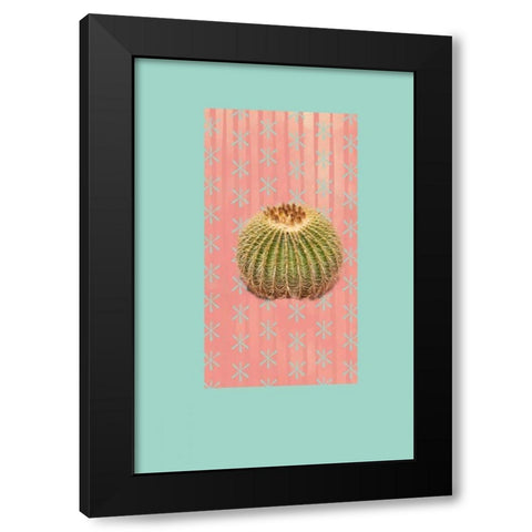 Barrel Cactus Black Modern Wood Framed Art Print by Murdock, Ramona