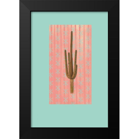 Saguaro Cactus Black Modern Wood Framed Art Print by Murdock, Ramona