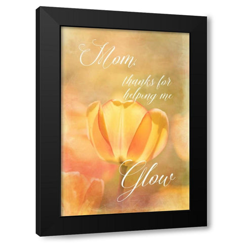 Helping Me Glow Black Modern Wood Framed Art Print by Murdock, Ramona