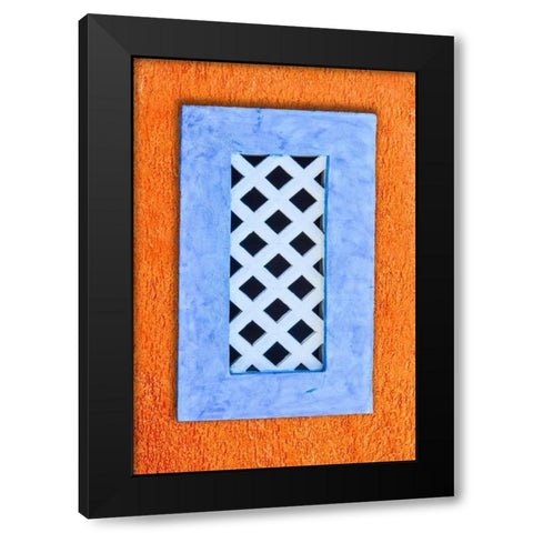 Lattice Window Black Modern Wood Framed Art Print by Murdock, Ramona