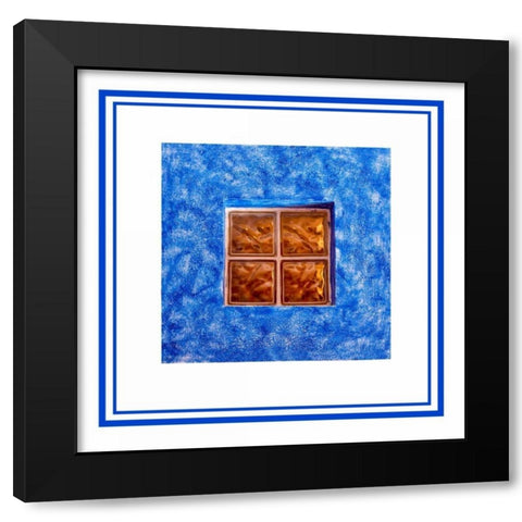 Blue Window Black Modern Wood Framed Art Print by Murdock, Ramona