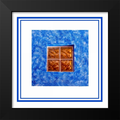 Blue Window Black Modern Wood Framed Art Print by Murdock, Ramona