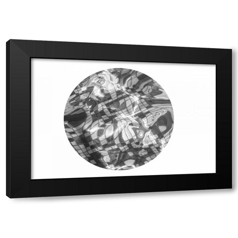 Circle of Motion Black Modern Wood Framed Art Print by Murdock, Ramona