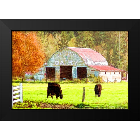 Canettis Dairy Black Modern Wood Framed Art Print by Murdock, Ramona
