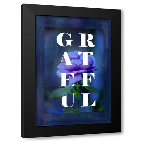Grateful Black Modern Wood Framed Art Print by Murdock, Ramona