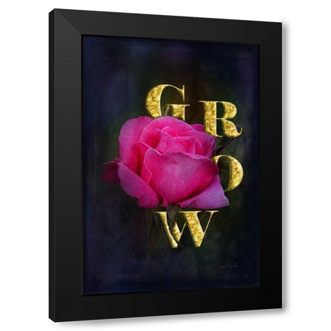 Grow Black Modern Wood Framed Art Print by Murdock, Ramona
