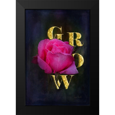 Grow Black Modern Wood Framed Art Print by Murdock, Ramona