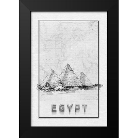 Travel Egypt Black Modern Wood Framed Art Print by Murdock, Ramona
