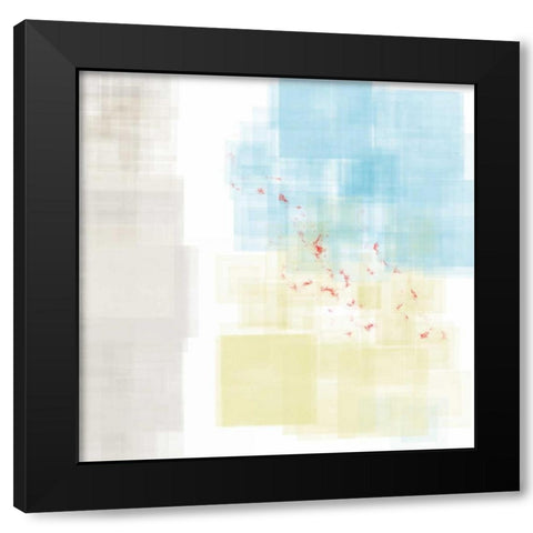 Abstract Splatter I Black Modern Wood Framed Art Print with Double Matting by Murdock, Ramona