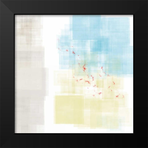 Abstract Splatter I Black Modern Wood Framed Art Print by Murdock, Ramona