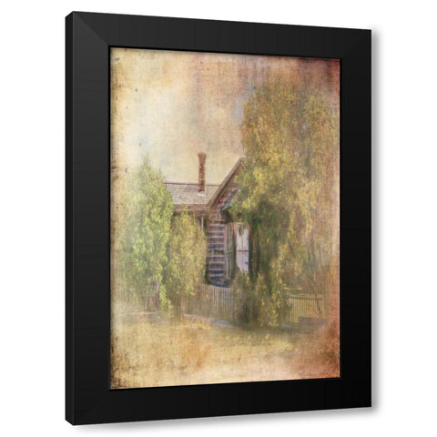 Some Place in Time Black Modern Wood Framed Art Print with Double Matting by Murdock, Ramona