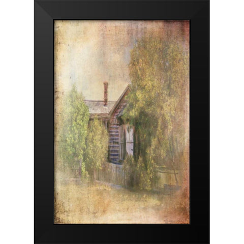 Some Place in Time Black Modern Wood Framed Art Print by Murdock, Ramona