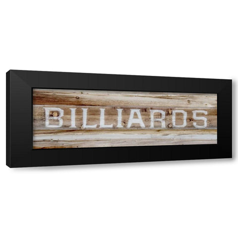 Billiards Black Modern Wood Framed Art Print by Murdock, Ramona