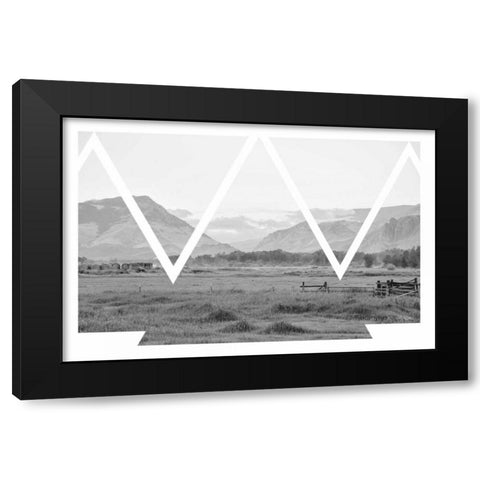 Cattle Country Black Modern Wood Framed Art Print with Double Matting by Murdock, Ramona