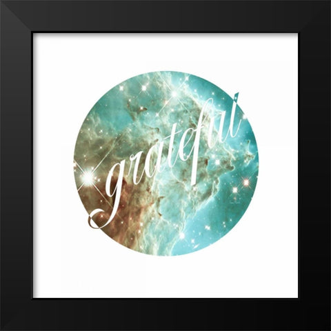 Grateful Black Modern Wood Framed Art Print by Murdock, Ramona