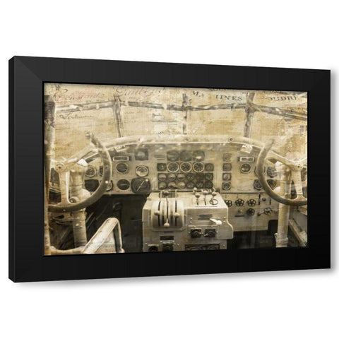 Concord Cockpit Black Modern Wood Framed Art Print by Murdock, Ramona