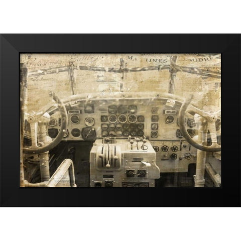 Concord Cockpit Black Modern Wood Framed Art Print by Murdock, Ramona