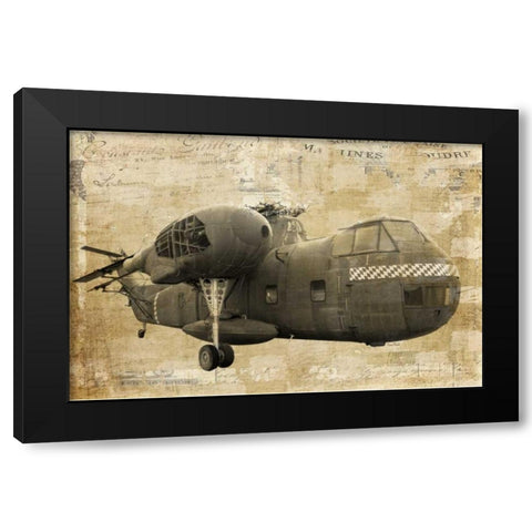 Ready to Rumble Black Modern Wood Framed Art Print by Murdock, Ramona