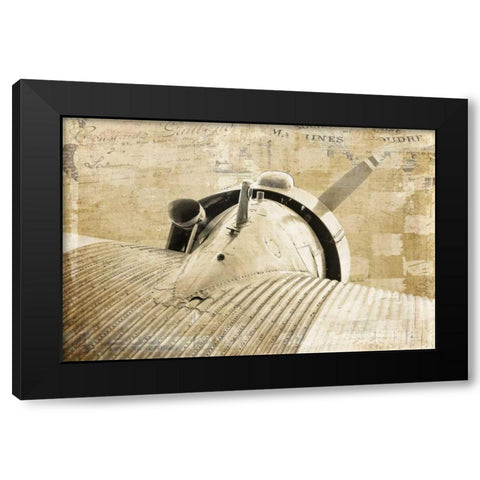 Vintage Prop Black Modern Wood Framed Art Print with Double Matting by Murdock, Ramona