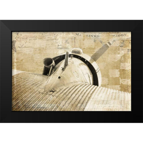 Vintage Prop Black Modern Wood Framed Art Print by Murdock, Ramona
