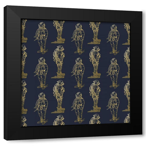 Gold Diver Black Modern Wood Framed Art Print with Double Matting by Murdock, Ramona