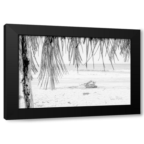 Beached Up Black Modern Wood Framed Art Print with Double Matting by Murdock, Ramona