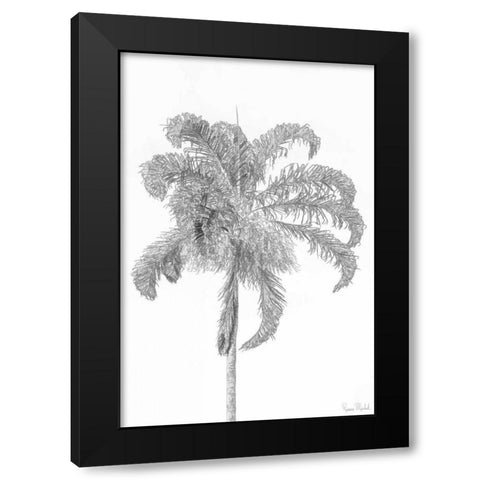 Swaying Palm III Black Modern Wood Framed Art Print with Double Matting by Murdock, Ramona