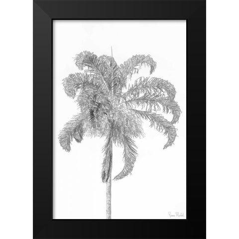 Swaying Palm III Black Modern Wood Framed Art Print by Murdock, Ramona