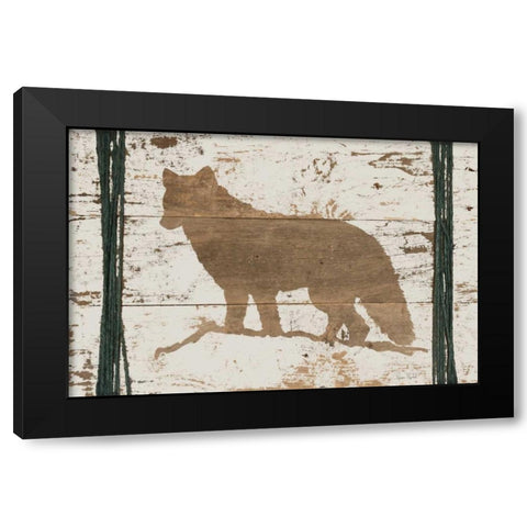 Coyote in Reverse Black Modern Wood Framed Art Print with Double Matting by Murdock, Ramona