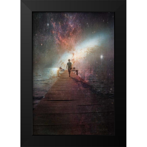Starry Starry Night Black Modern Wood Framed Art Print by Murdock, Ramona