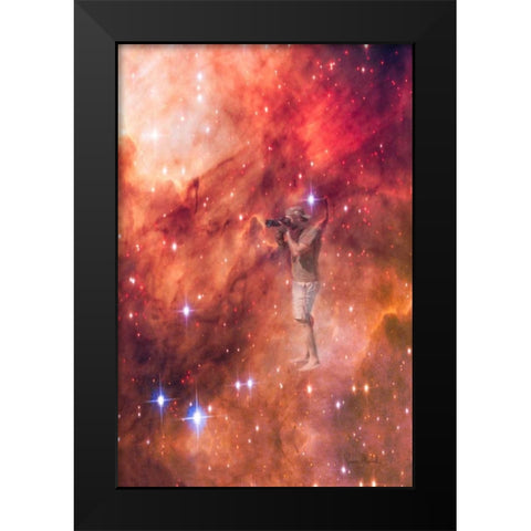 The Photographer Black Modern Wood Framed Art Print by Murdock, Ramona