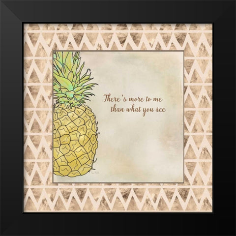 Theres More to Me Black Modern Wood Framed Art Print by Murdock, Ramona