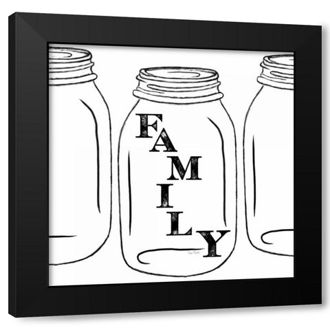 Family Black Modern Wood Framed Art Print with Double Matting by Murdock, Ramona