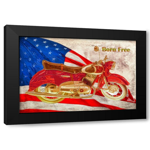 Born Free Black Modern Wood Framed Art Print with Double Matting by Murdock, Ramona